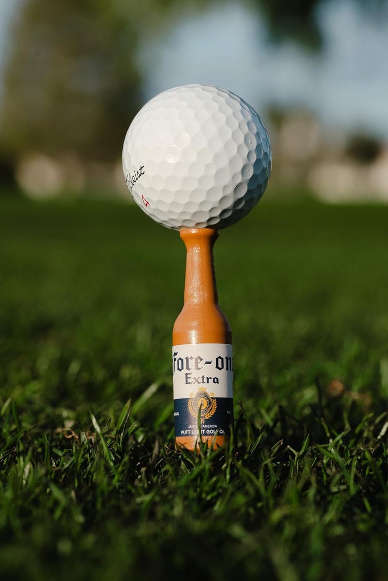 Putt Light Store Beer Bottle Golf Tees, Virtually Unbreakable and Recyclable Plastic Golf Tee 6 Pack, Golf Gift for Men, Bachelor Party Novelty Gift, for Golfers,3-1/4" Tall - Image 4